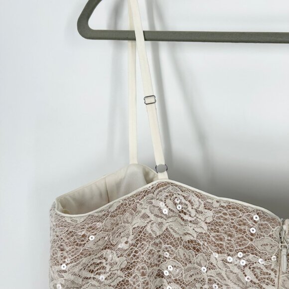 NWT Dress the Population Brynlee Lace/Sequins Mini Dress - Picture 7 of 10